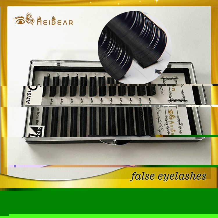 Own brand natural looking Korea PBT fiber eyelash extensions synthetic eyelash extensions